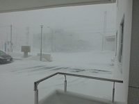 平成24年4月4日稚内市内での暴風雪の写真その3