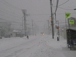 平成25年12月15日稚内市内での暴風雪の写真その2