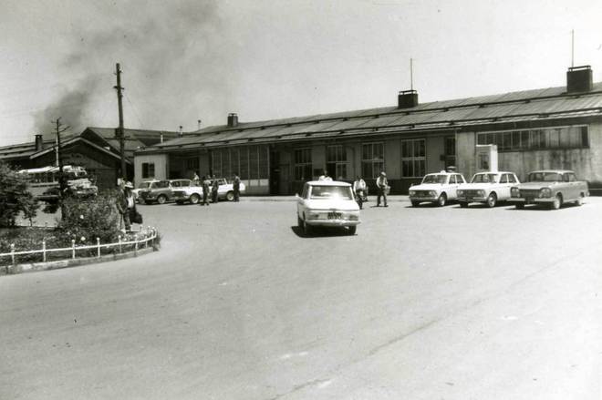 写真:かつての余市駅前