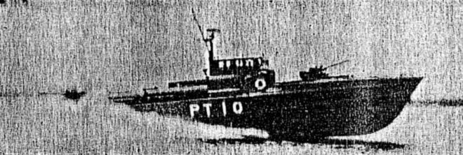 写真:配備された最新鋭魚雷艇(昭和46年6月19日の新聞より)