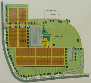 施設案内図(登市民農園)